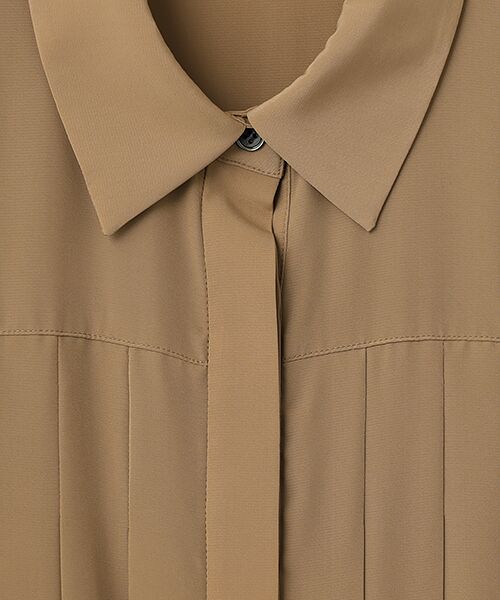 SEASON STYLE LAB / シーズンスタイルラボ ロング・マキシ丈ワンピース | ピンタックシャツドレス | 詳細9