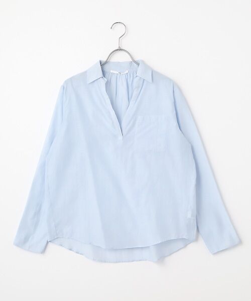 SEASON STYLE LAB / シーズンスタイルラボ シャツ・ブラウス | コットンシルクスキッパーシャツ（サックス）