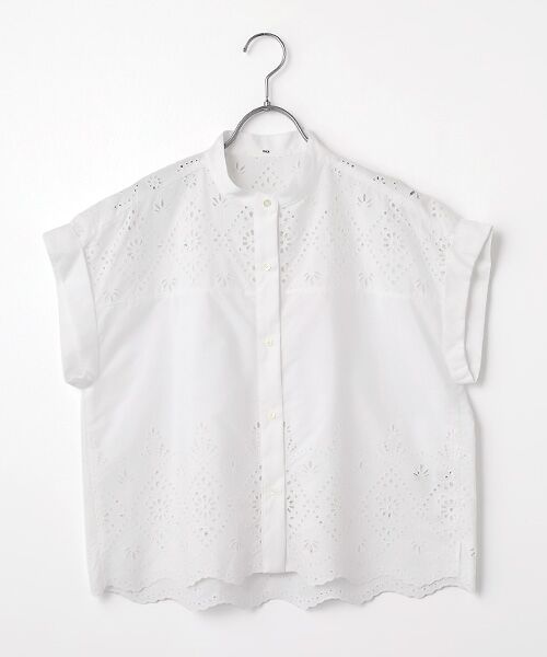 SEASON STYLE LAB / シーズンスタイルラボ シャツ・ブラウス | レースフレンチシャツ（ホワイト）