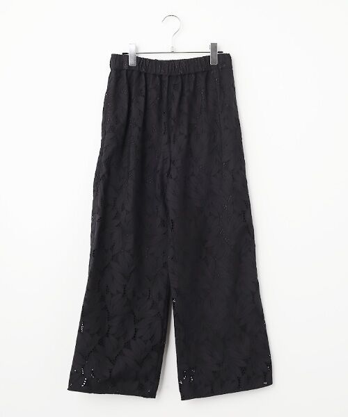 SEASON STYLE LAB / シーズンスタイルラボ その他パンツ | フラワーレースパンツ（ブラック）