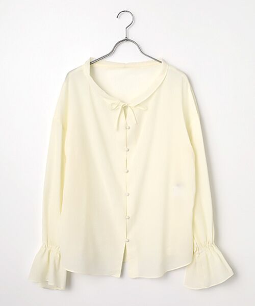 SEASON STYLE LAB / シーズンスタイルラボ シャツ・ブラウス | フリルカラーブラウス（オフホワイト）