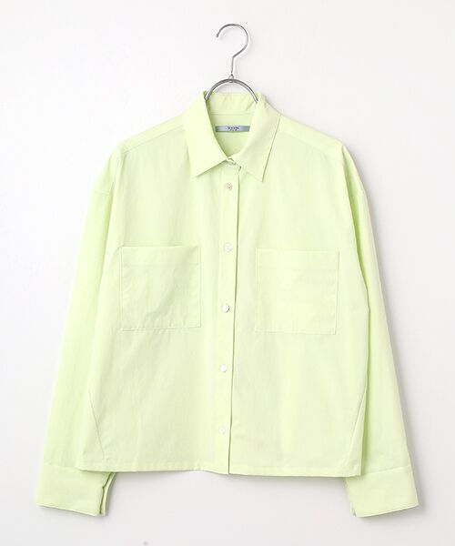 SEASON STYLE LAB / シーズンスタイルラボ シャツ・ブラウス | RENUソフトタイプライターシャツ（ライトグリーン）
