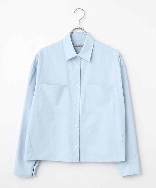 SEASON STYLE LAB / シーズンスタイルラボ シャツ・ブラウス | RENUソフトタイプライターシャツ（ブルー）