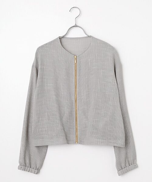 SEASON STYLE LAB / シーズンスタイルラボ ブルゾン | シアーカラミブルゾン（グレー）