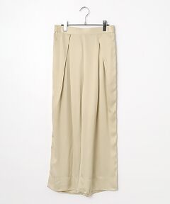 SEASON STYLE LAB / シーズンスタイルラボ スラックス・ドレスパンツ | キュプラタックワイドパンツ