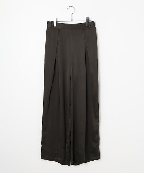 SEASON STYLE LAB / シーズンスタイルラボ スラックス・ドレスパンツ | キュプラタックワイドパンツ（チャコール）