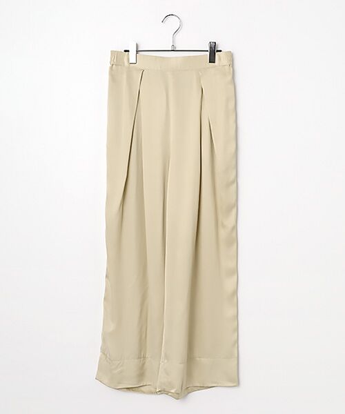 SEASON STYLE LAB / シーズンスタイルラボ スラックス・ドレスパンツ | キュプラタックワイドパンツ（ベージュ）