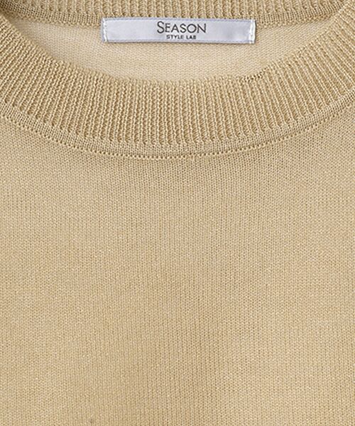 SEASON STYLE LAB / シーズンスタイルラボ ニット・セーター | シアーラメクルーネックニット | 詳細1