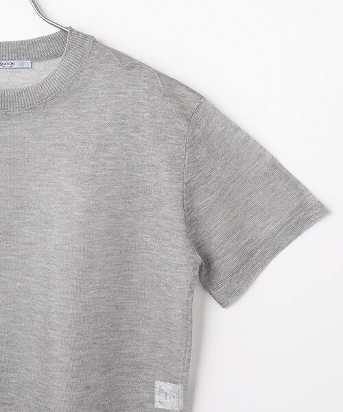 SEASON STYLE LAB / シーズンスタイルラボ ニット・セーター | シアーラメクルーネックニット | 詳細3