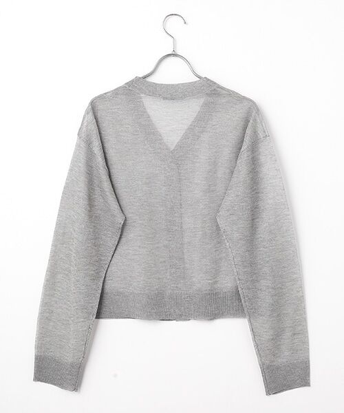 SEASON STYLE LAB / シーズンスタイルラボ カーディガン・ボレロ | シアーラメVネックニットカーディガン | 詳細2