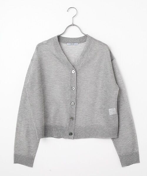 SEASON STYLE LAB / シーズンスタイルラボ カーディガン・ボレロ | シアーラメVネックニットカーディガン（シルバー）