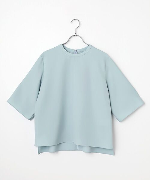 SEASON STYLE LAB / シーズンスタイルラボ シャツ・ブラウス | ドライタッチツイルブラウス（ブルー）