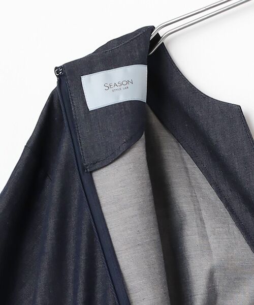 SEASON STYLE LAB / シーズンスタイルラボ ロング・マキシ丈ワンピース | ライトデニムワンピース | 詳細6