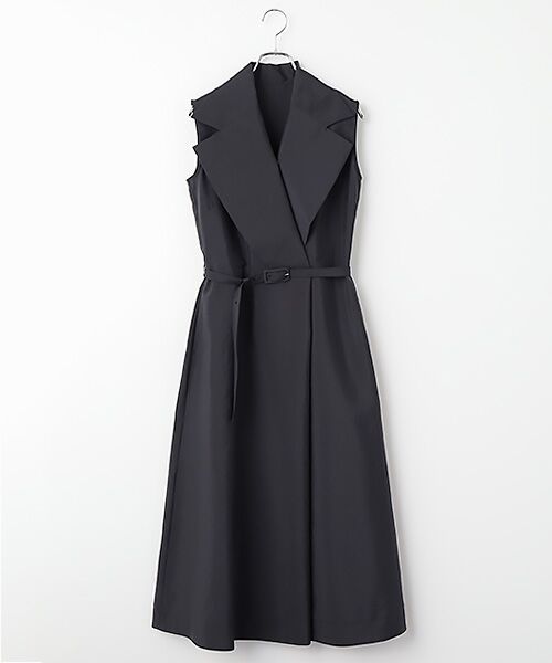 SEASON STYLE LAB / シーズンスタイルラボ ロング・マキシ丈ワンピース | ビックカラードレス（ブラック）