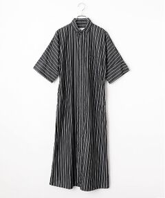 SEASON STYLE LAB / シーズンスタイルラボ ロング・マキシ丈ワンピース | テント半袖シャツワンピース