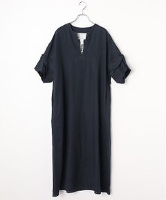 SEASON STYLE LAB / シーズンスタイルラボ ロング・マキシ丈ワンピース | リネンツイストスリーブワンピース