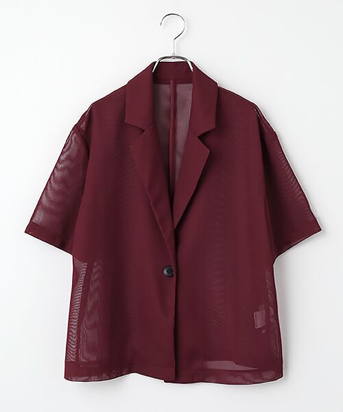SEASON STYLE LAB / シーズンスタイルラボ その他アウター | カラミシアージャケット（ボルドー）