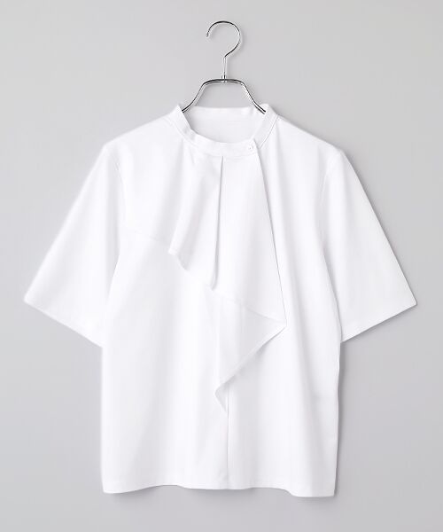 SEASON STYLE LAB / シーズンスタイルラボ カットソー | フロントフリルカットソー（オフホワイト）