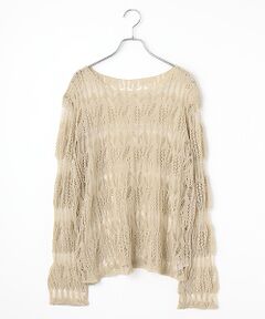 SEASON STYLE LAB / シーズンスタイルラボ ニット・セーター | クロシェニットプルオーバー