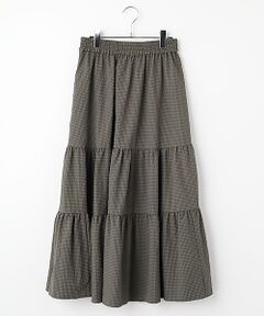 SEASON STYLE LAB / シーズンスタイルラボ ロング・マキシ丈スカート | チェックティアードスカート