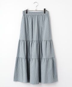 SEASON STYLE LAB / シーズンスタイルラボ ロング・マキシ丈スカート | チェックティアードスカート