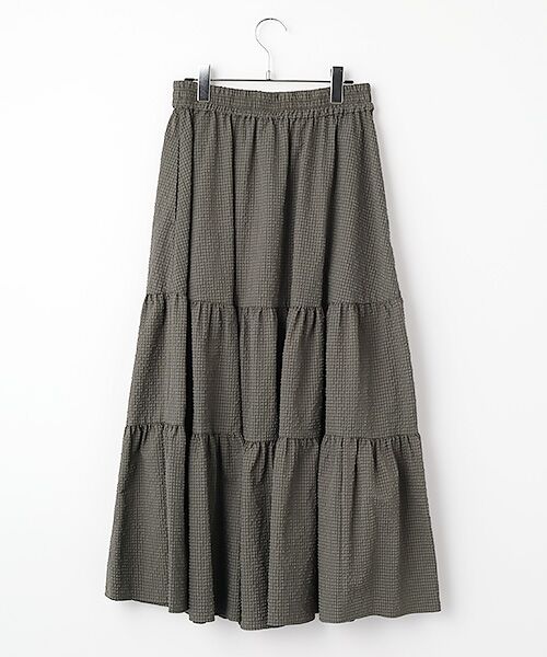 SEASON STYLE LAB / シーズンスタイルラボ ロング・マキシ丈スカート | チェックティアードスカート | 詳細1
