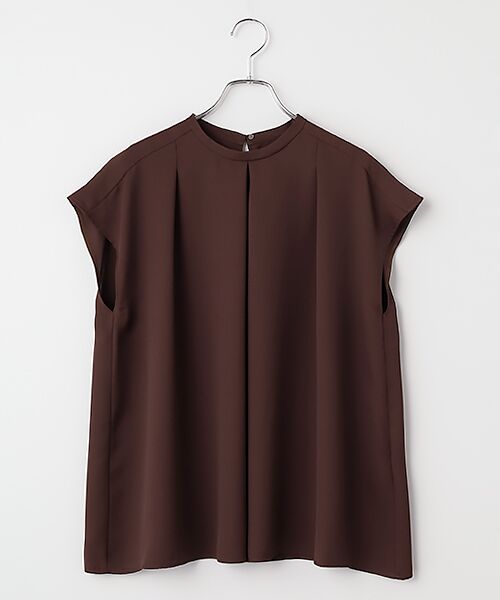 SEASON STYLE LAB / シーズンスタイルラボ シャツ・ブラウス | フロントタックブラウス（ブラウン）