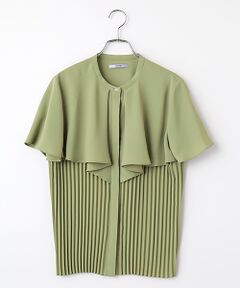 フリルケープブラウス