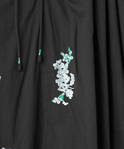 SEASON STYLE LAB / シーズンスタイルラボ ロング・マキシ丈ワンピース | Cotton　Voile　Jasmine　Embroidery　Short  Sleeve  Dress | 詳細5