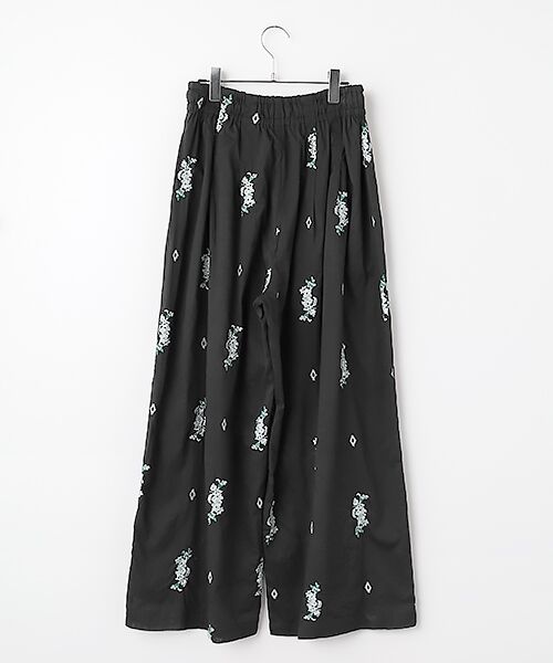 SEASON STYLE LAB / シーズンスタイルラボ その他パンツ | Cotton　Voile　Jasmine　Embroidery　Gather　Pants | 詳細1