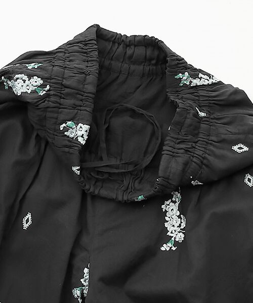 SEASON STYLE LAB / シーズンスタイルラボ その他パンツ | Cotton　Voile　Jasmine　Embroidery　Gather　Pants | 詳細4