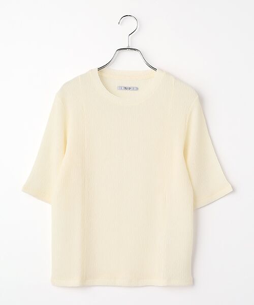 SEASON STYLE LAB / シーズンスタイルラボ カットソー | ハーフスリーブシアーカットソー（アイボリー）