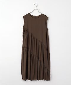 SEASON STYLE LAB / シーズンスタイルラボ ロング・マキシ丈ワンピース | 麻調シアースパンバイヤスワンピース