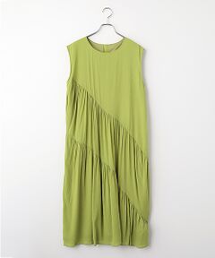 SEASON STYLE LAB / シーズンスタイルラボ ロング・マキシ丈ワンピース | 麻調シアースパンバイヤスワンピース