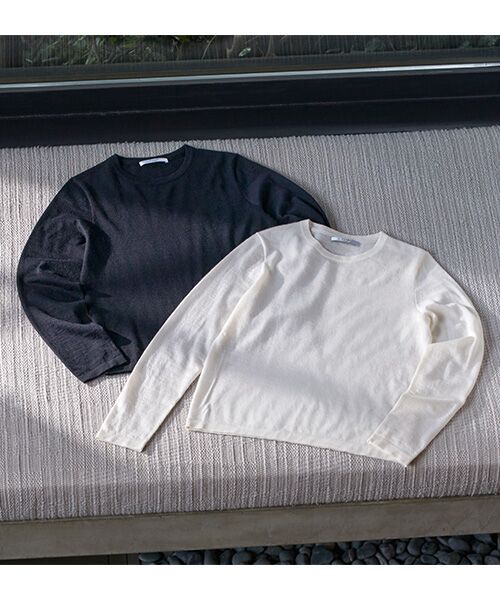 SEASON STYLE LAB / シーズンスタイルラボ ニット・セーター | カシミヤ長袖ニットTシャツ | 詳細7