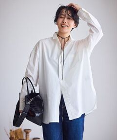 スクエアハイネックシャツ