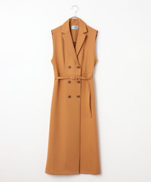 SEASON STYLE LAB / シーズンスタイルラボ ロング・マキシ丈ワンピース | テーラードジレワンピース（ベージュ）
