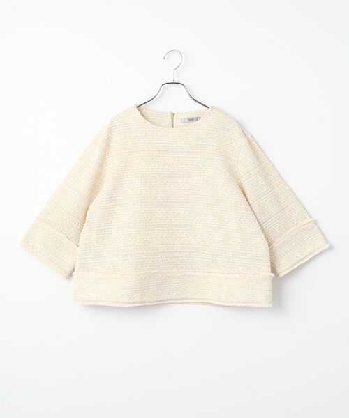 SEASON STYLE LAB / シーズンスタイルラボ シャツ・ブラウス | カットツイードブラウス（オフ）