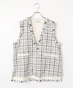 SEASON STYLE LAB / シーズンスタイルラボ ベスト | Vネックツイードベスト