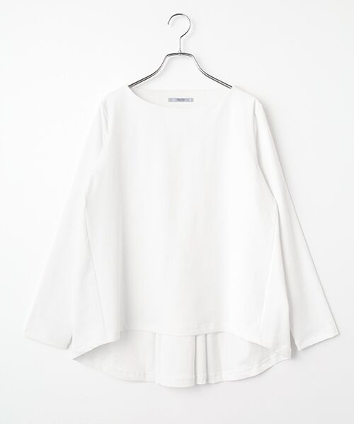SEASON STYLE LAB / シーズンスタイルラボ カットソー | バックタックプルオーバー（ホワイト）