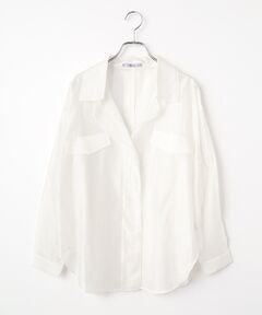 SEASON STYLE LAB / シーズンスタイルラボ シャツ・ブラウス | シアーサテンフリルブラウス