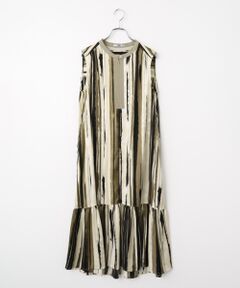 SEASON STYLE LAB / シーズンスタイルラボ ロング・マキシ丈ワンピース | ティアードバイカラーワンピース