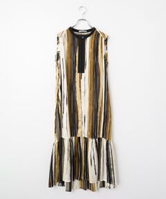 SEASON STYLE LAB / シーズンスタイルラボ ロング・マキシ丈ワンピース | ティアードバイカラーワンピース