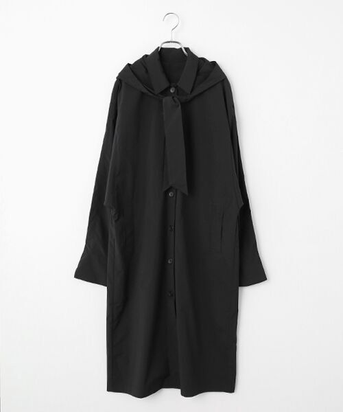 SEASON STYLE LAB / シーズンスタイルラボ ロング・マキシ丈ワンピース | バブーシュカコートドレス（ブラック）