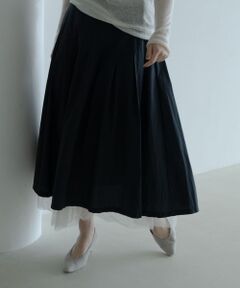 See she me / シーシーミー ミニ・ひざ丈スカート | 【See she me】3WAYタフタ＆チュールスカート