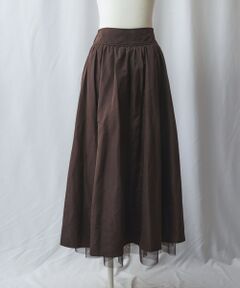 See she me / シーシーミー ミニ・ひざ丈スカート | 【Selected by See she me】リバーシブルチュールスカート