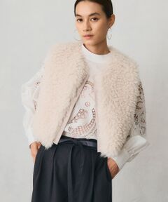 【Selected by See she me】ふわふわボアショートベスト