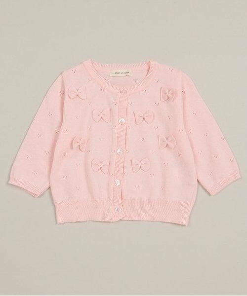 sense of wonder / センス オブ ワンダー カーディガン・ボレロ | リボンカーディガン【日本製】（ピンク）