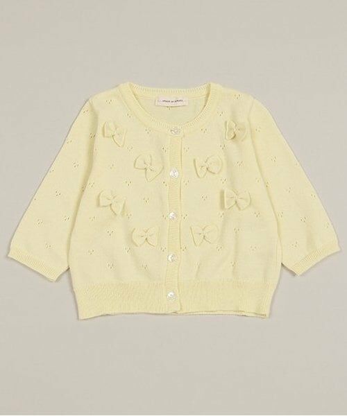 sense of wonder / センス オブ ワンダー カーディガン・ボレロ | リボンカーディガン【日本製】（クリーム）