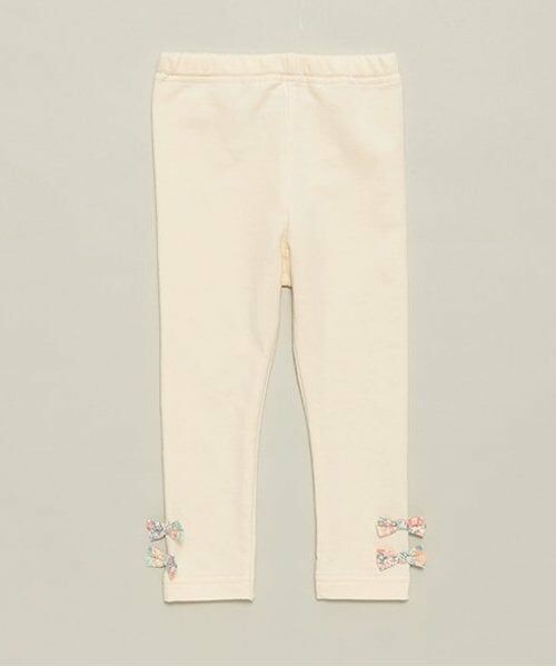 sense of wonder / センス オブ ワンダー レギンス・スパッツ | 【オーガニック】リボンレギンス（ECRU(キナリ)）